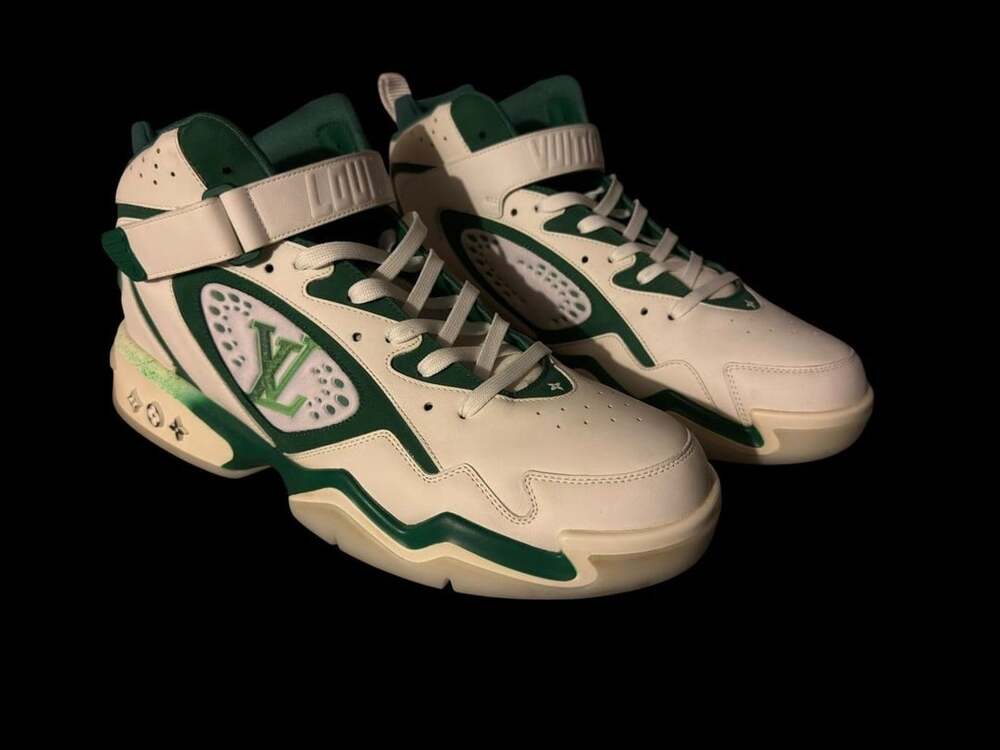 Louis Vuitton LV Trainer 2 High-Top Green Virgil Abloh Size 12(us13)